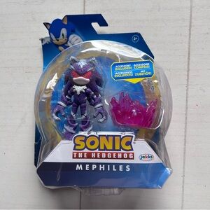 NWT Jakks Pacific Mephiles the Dark 4” Articulated Toy Figure Purple‎ Mist Base
